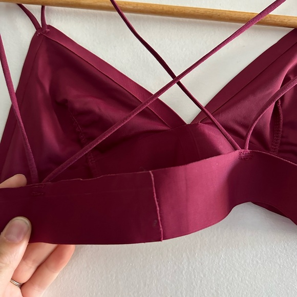 Urban Outfitters Out From Under Maroon Strappy Bralette size Medium EUC - Picture 5 of 6